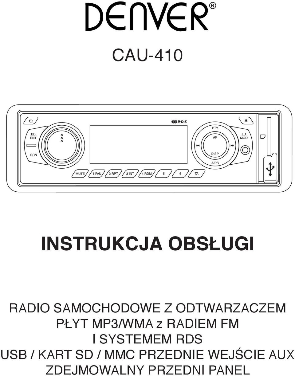 21RADIEM 22 6 12 FM 8 25 23 I SYSTEMEM RDS 4 (1-6) USB / KART