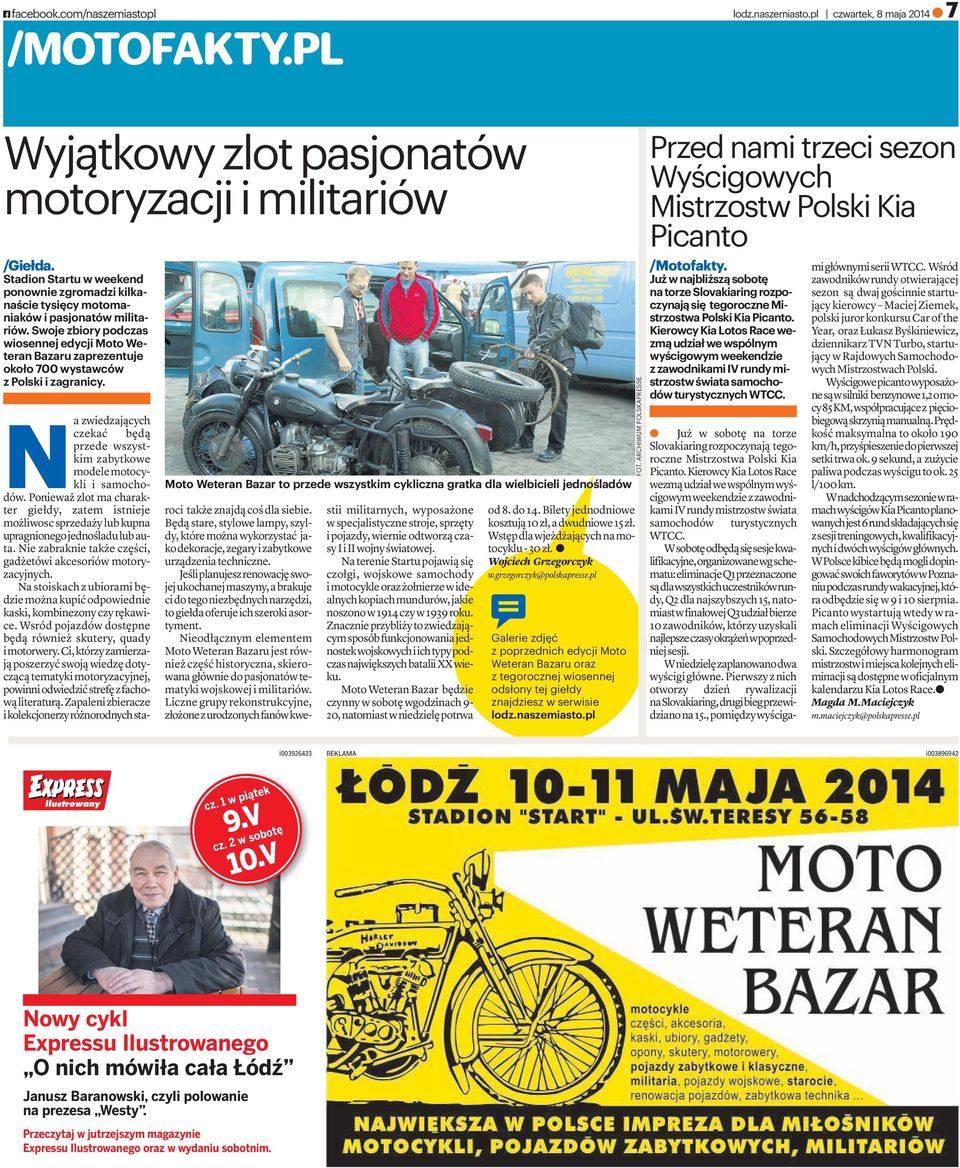 Swoje zbiory podczas wiosennej edycji Moto Weteran Bazaru zaprezentuje około 700 wystawców z Polski i zagranicy.