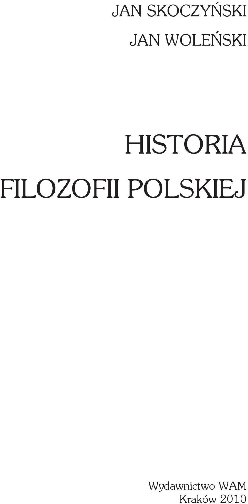 FILOZOFII POLSKIEJ
