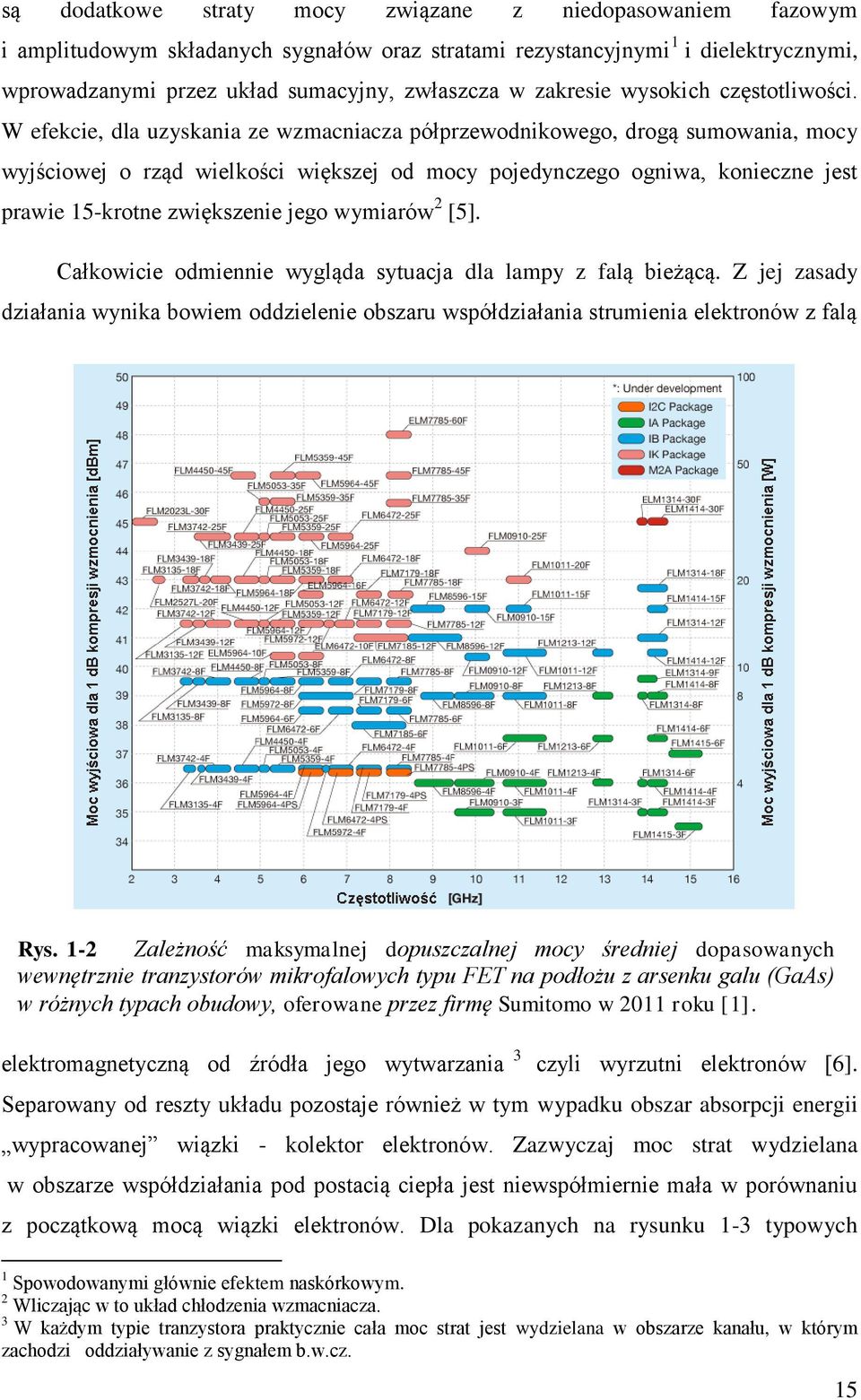 W efekcie, dla uzyskania ze wzmacniacza półprzewodnikowego, drogą sumowania, mocy wyjściowej o rząd wielkości większej od mocy pojedynczego ogniwa, konieczne jest prawie 15-krotne zwiększenie jego