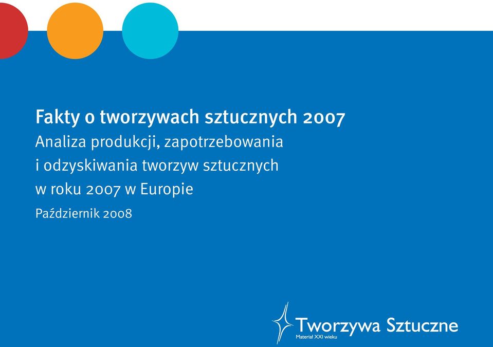 i odzyskiwania tworzyw sztucznych w