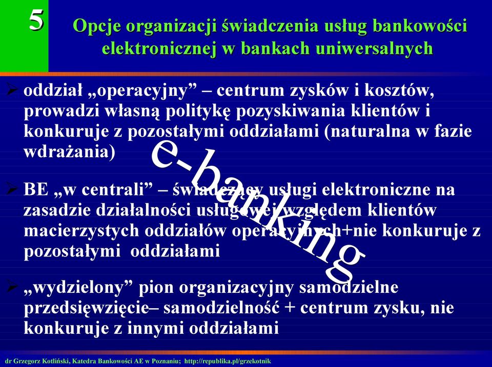 świadczący usługi elektroniczne na zasadzie działalności usługowej względem klientów macierzystych oddziałów operacyjnych+nie konkuruje