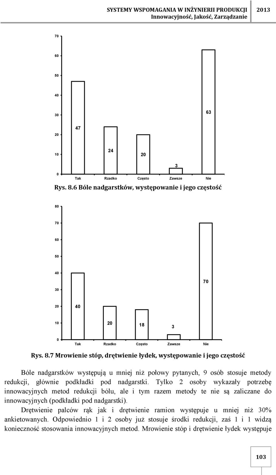 7 6 5 7 18 3 Tak Rzadko Często Zawsze Nie Rys. 8.