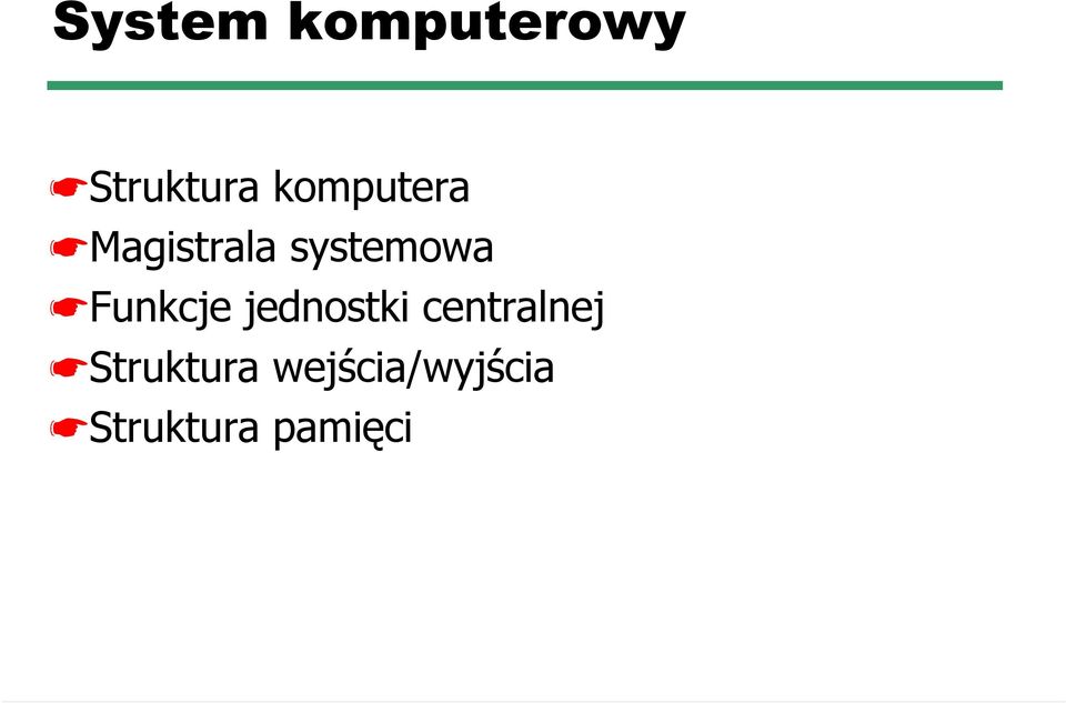 Funkcje jednostki centralnej