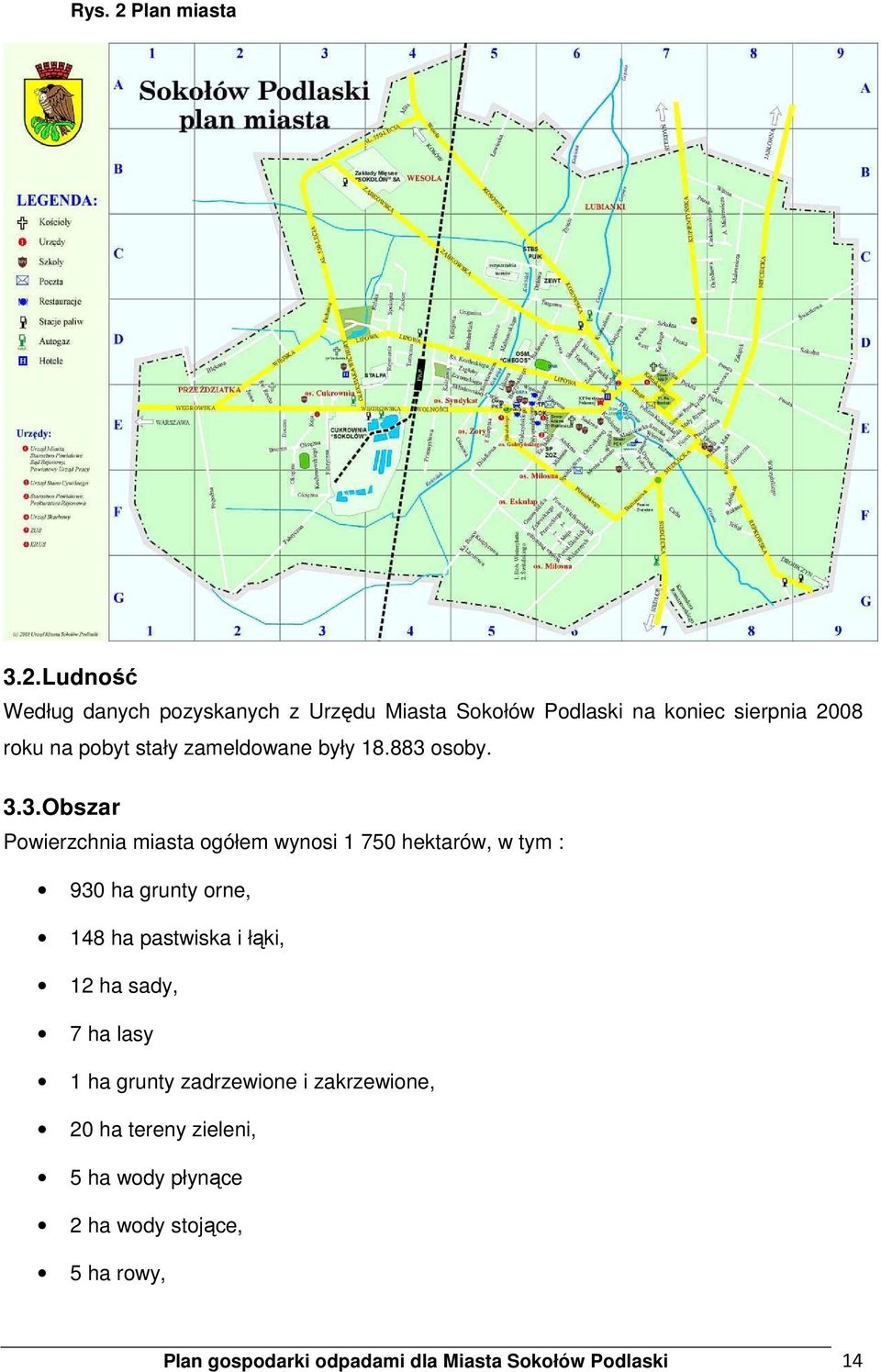 Ludność Według danych pozyskanych z Urzędu Miasta Sokołów Podlaski na koniec sierpnia 2008 roku na pobyt stały
