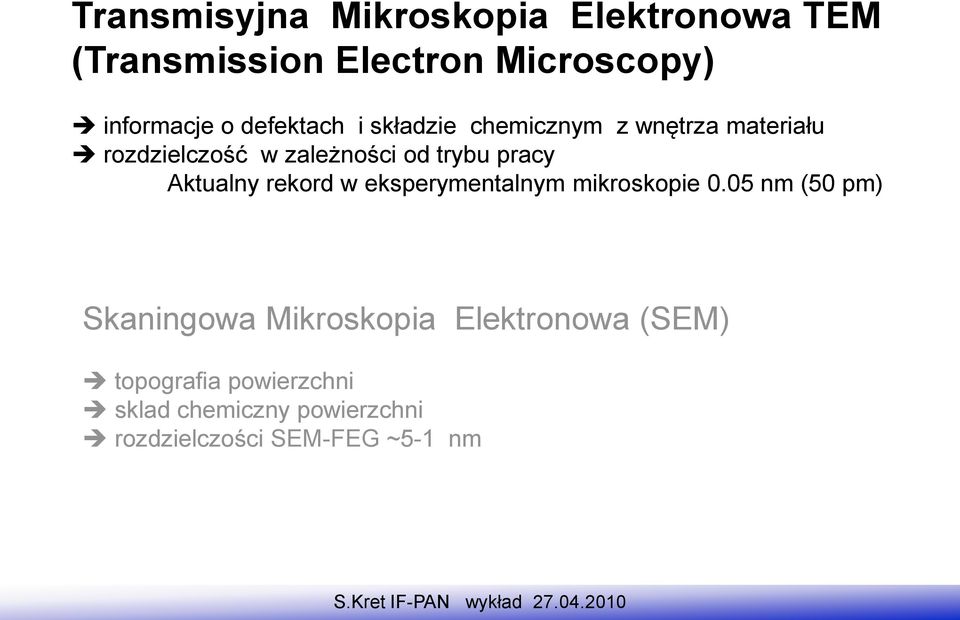 pracy Aktualny rekord w eksperymentalnym mikroskopie 0.