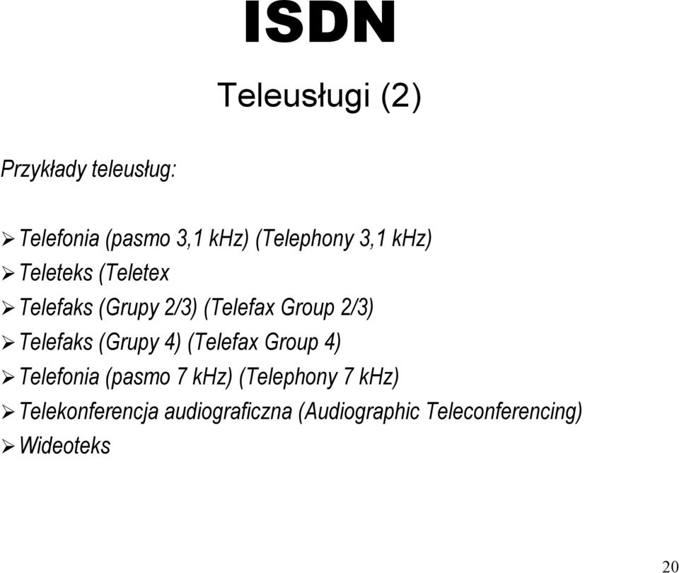 Telefaks (Grupy 2/3) (Telefax Group 2/3)!