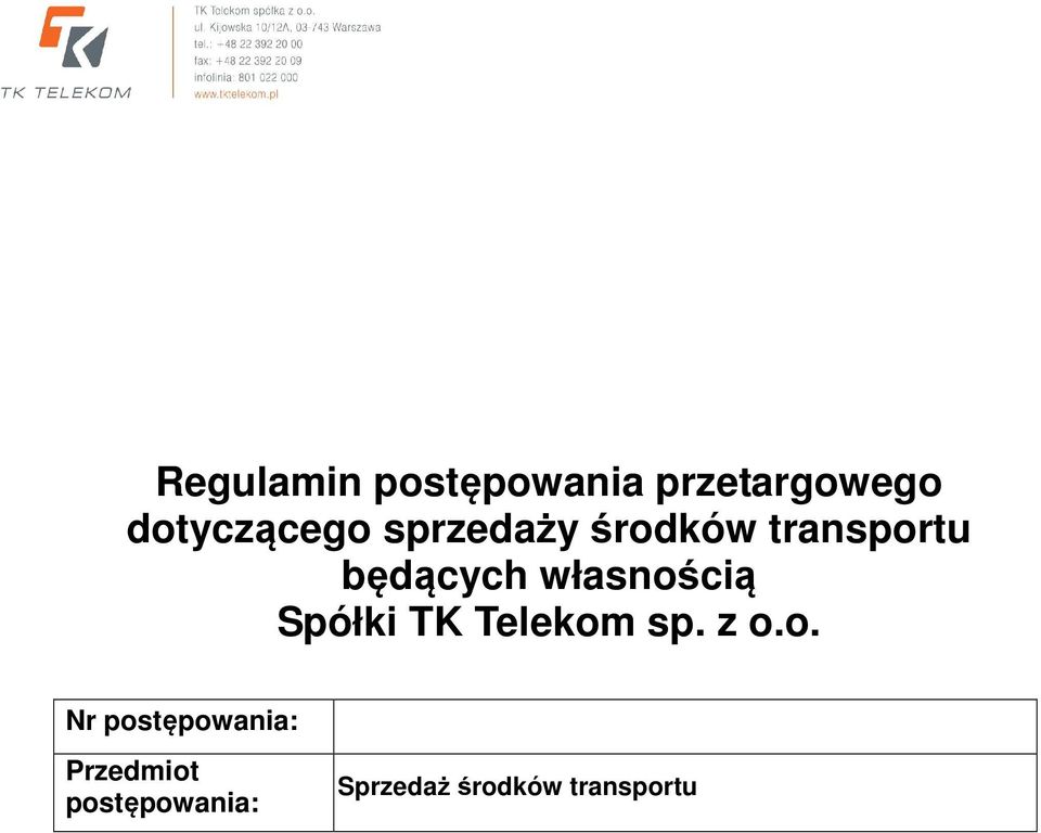 Spółki TK Telekom