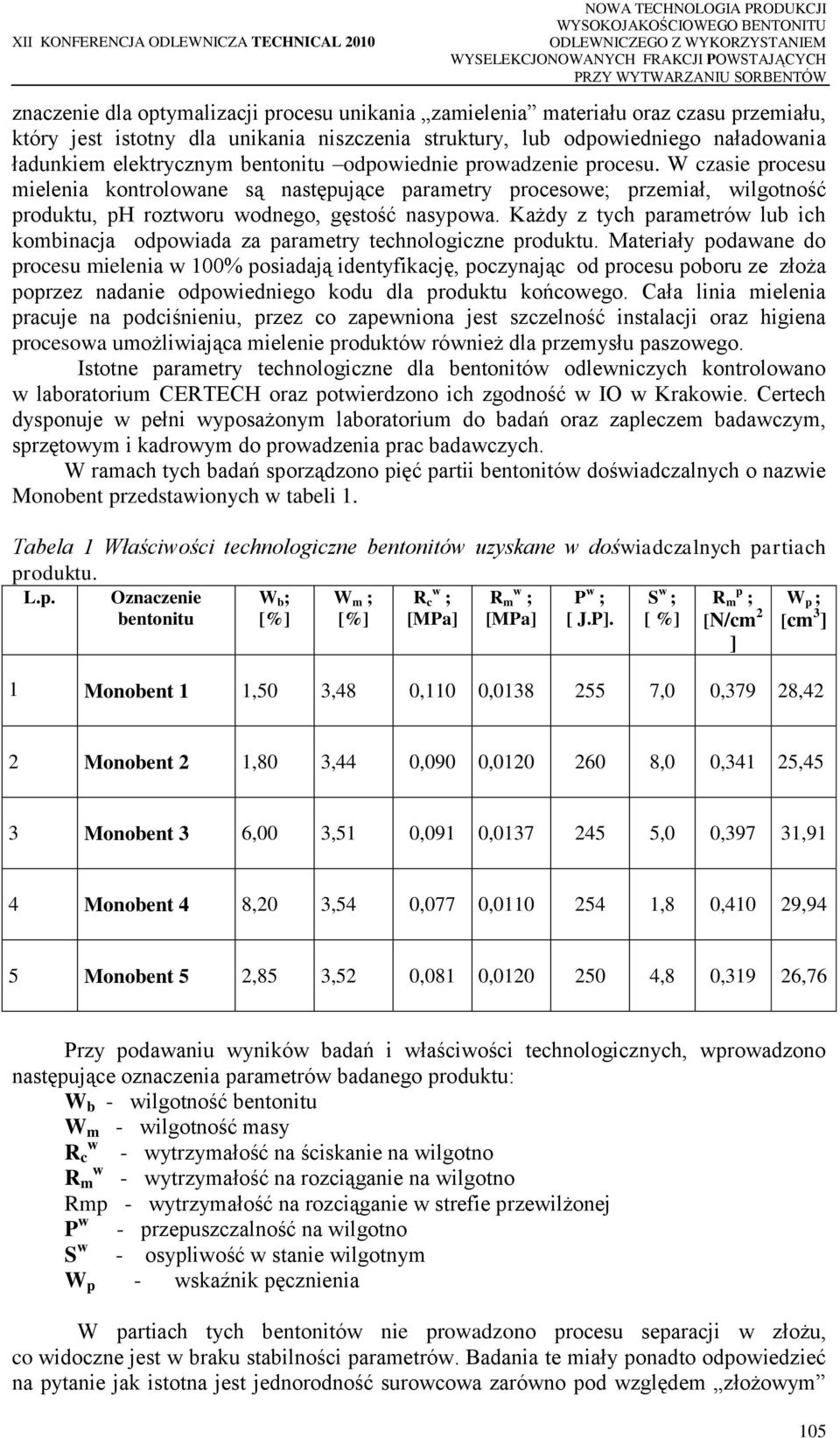 W czasie procesu mielenia kontrolowane są następujące parametry procesowe; przemiał, wilgotność produktu, ph roztworu wodnego, gęstość nasypowa.