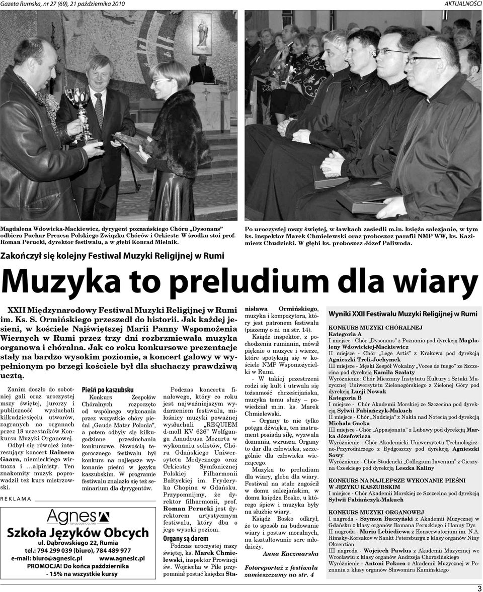 inspektor Marek Chmielewski oraz proboszcz parafii NMP WW, ks. Kazimierz Chudzicki. W głębi ks. proboszcz Józef Paliwoda.