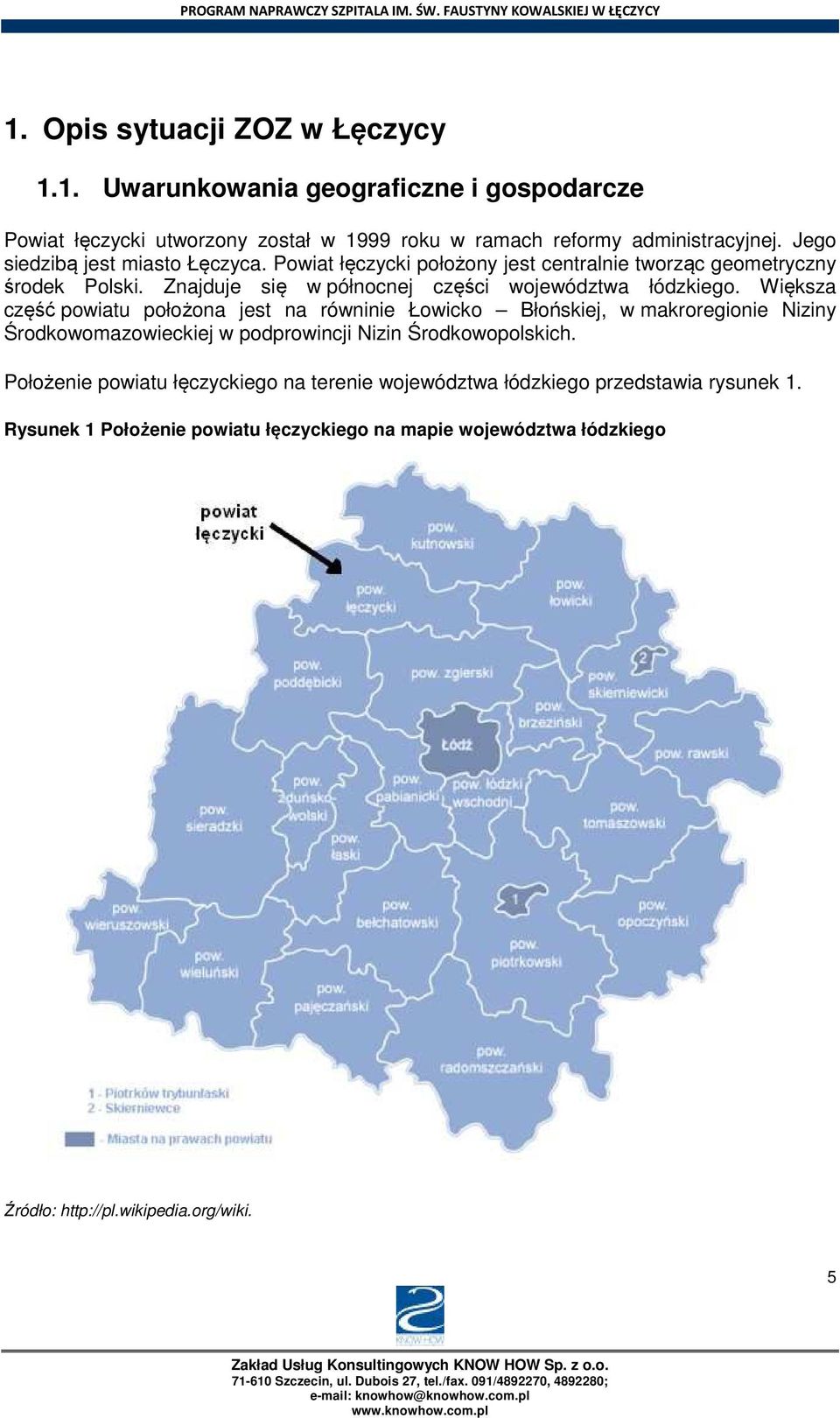 Większa część powiatu położona jest na równinie Łowicko Błońskiej, w makroregionie Niziny Środkowomazowieckiej w podprowincji Nizin Środkowopolskich.