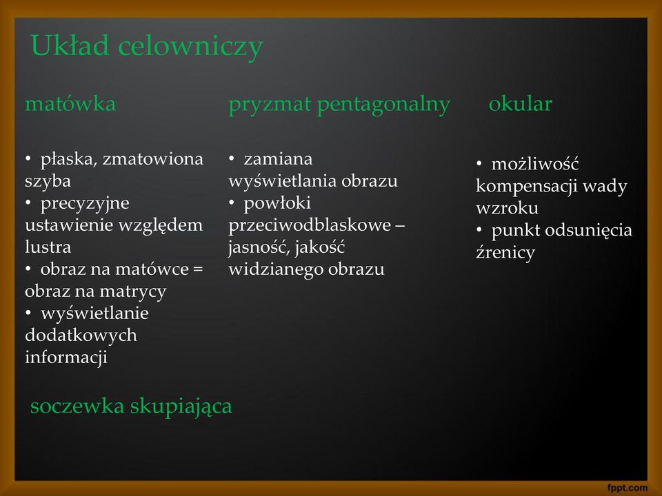 informacji zamiana wyświetlania obrazu powłoki przeciwodblaskowe jasność, jakość