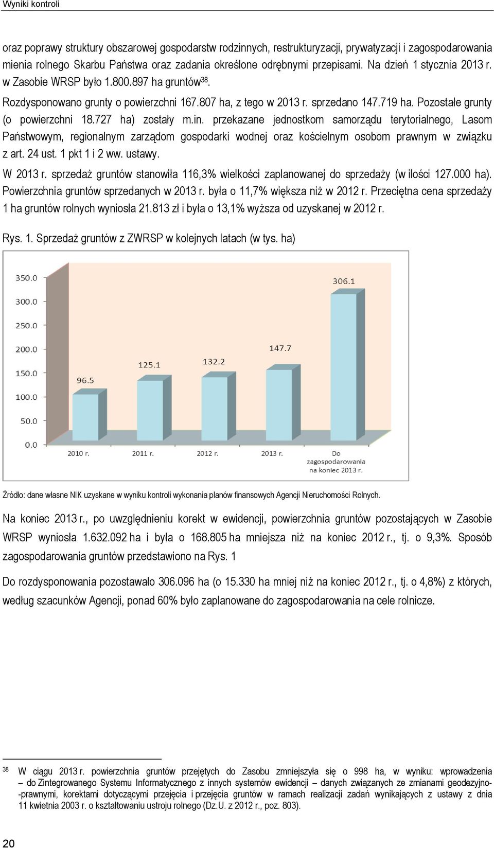 727 ha) zostały m.in. przekazane jednostkom samorządu terytorialnego, Lasom Państwowym, regionalnym zarządom gospodarki wodnej oraz kościelnym osobom prawnym w związku z art. 24 ust. 1 pkt 1 i 2 ww.