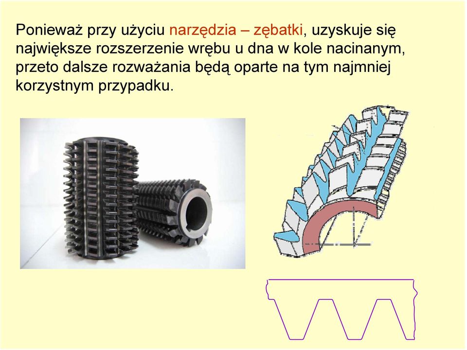 dna w kole nacinanym, przeto dalsze