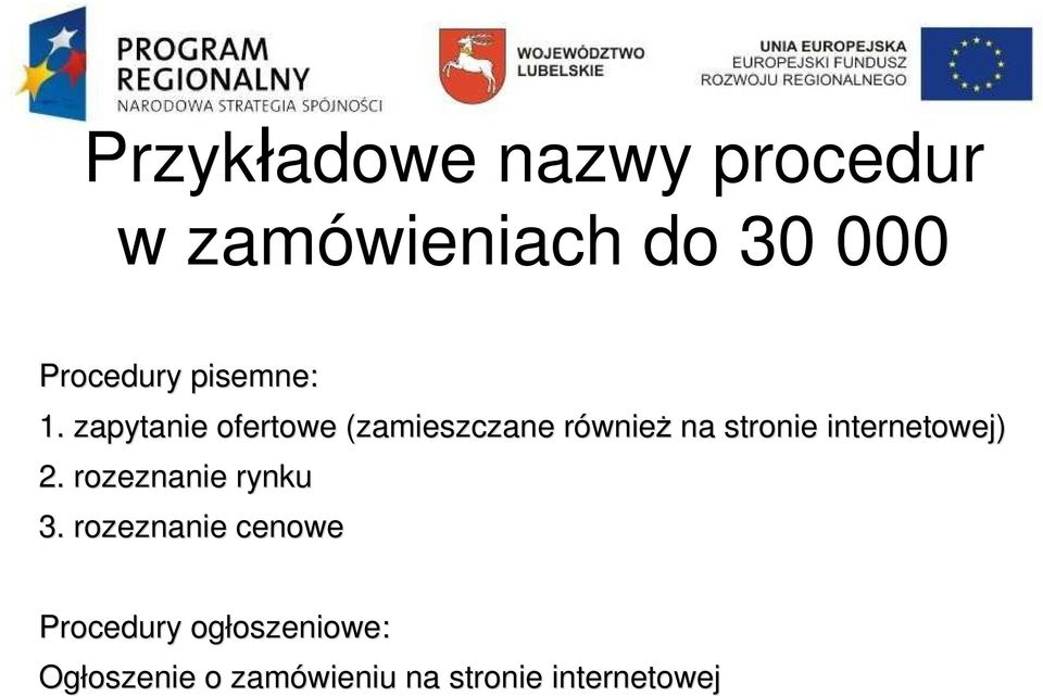 zapytanie ofertowe (zamieszczane równier wnież na stronie