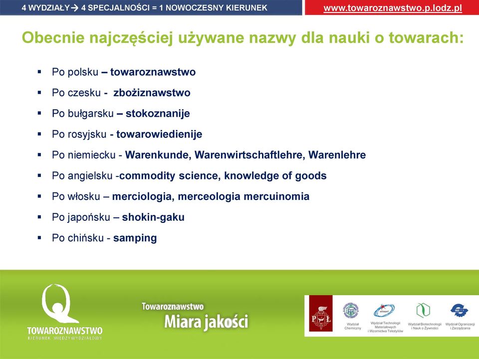 Po bułgarsku stokoznanije Po rosyjsku - towarowiedienije Po niemiecku - Warenkunde, Warenwirtschaftlehre,