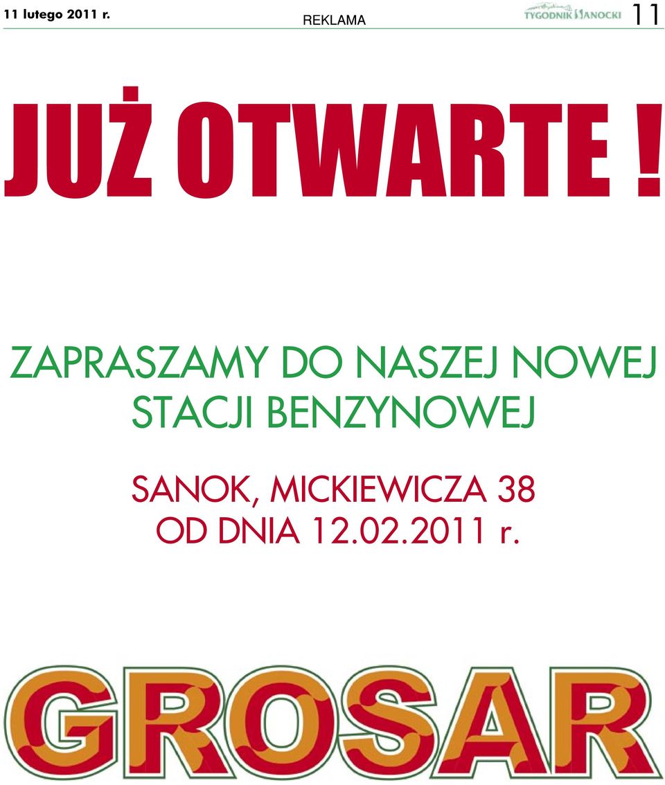 ZAPRASZAMY DO NASZEJ NOWEJ