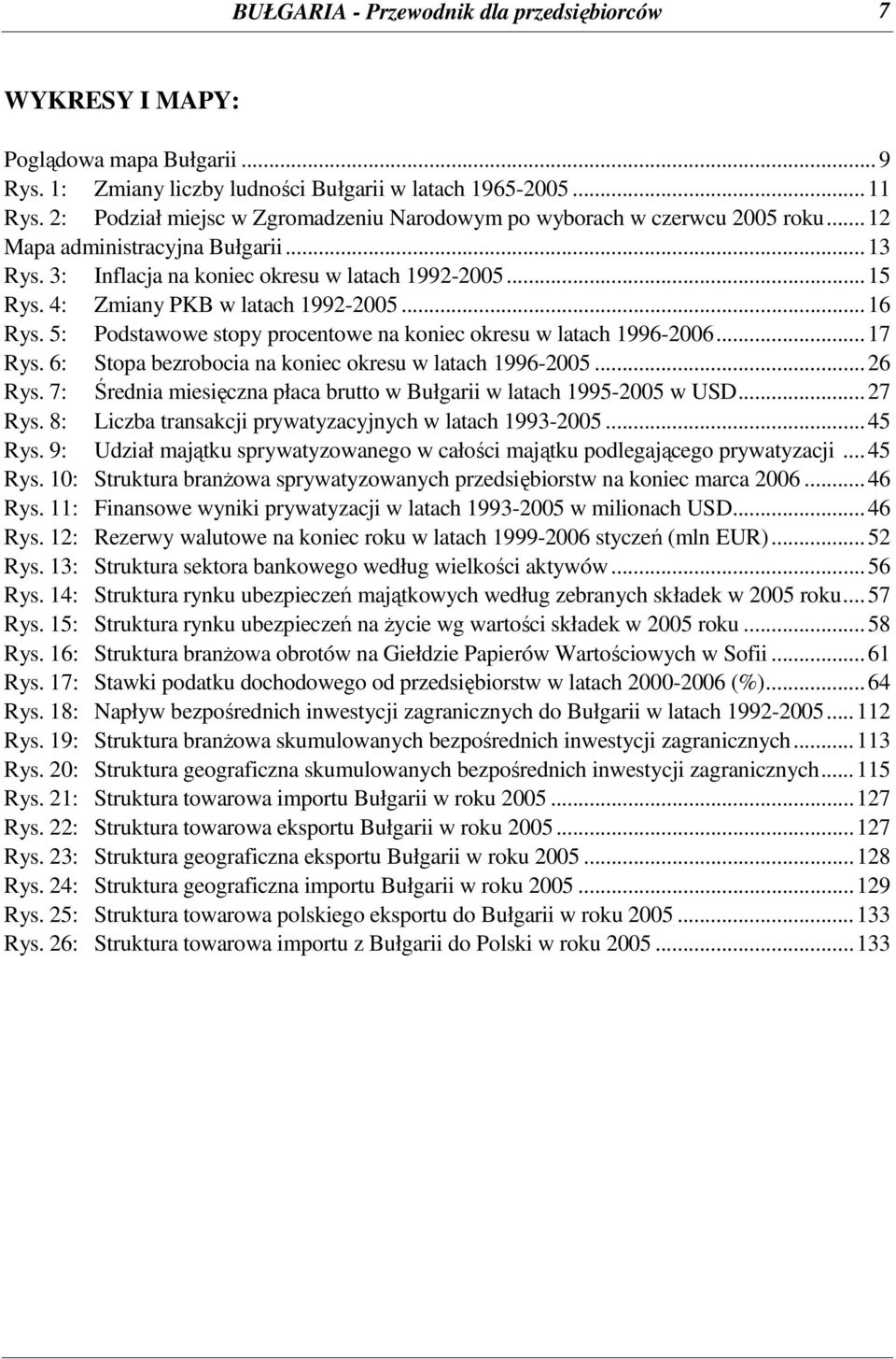 4: Zmiany PKB w latach 1992-2005...16 Rys. 5: Podstawowe stopy procentowe na koniec okresu w latach 1996-2006...17 Rys. 6: Stopa bezrobocia na koniec okresu w latach 1996-2005...26 Rys.