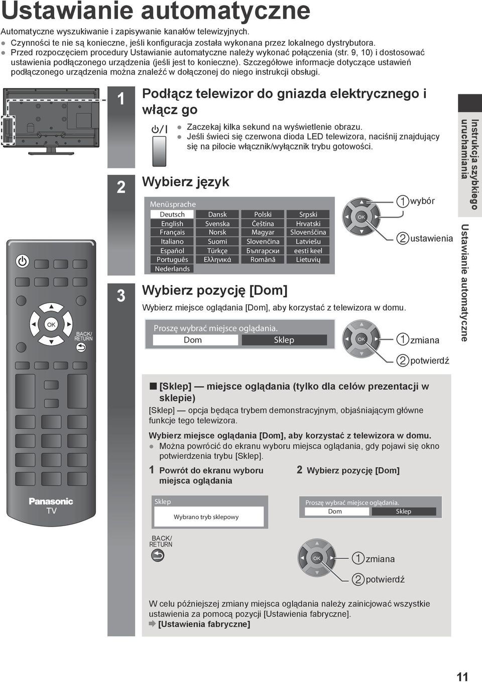 Szczegółowe informacje dotyczące ustawień podłączonego urządzenia można znaleźć w dołączonej do niego instrukcji obsługi.