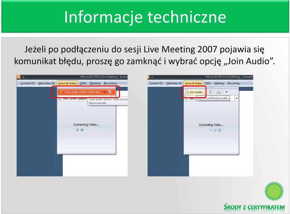 2007 pojawia się komunikat błędu,