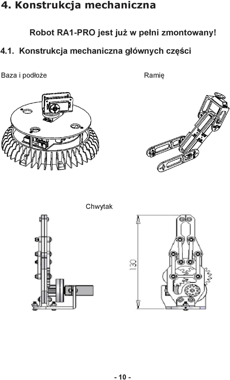 4.1. Konstrukcja mechaniczna głównych