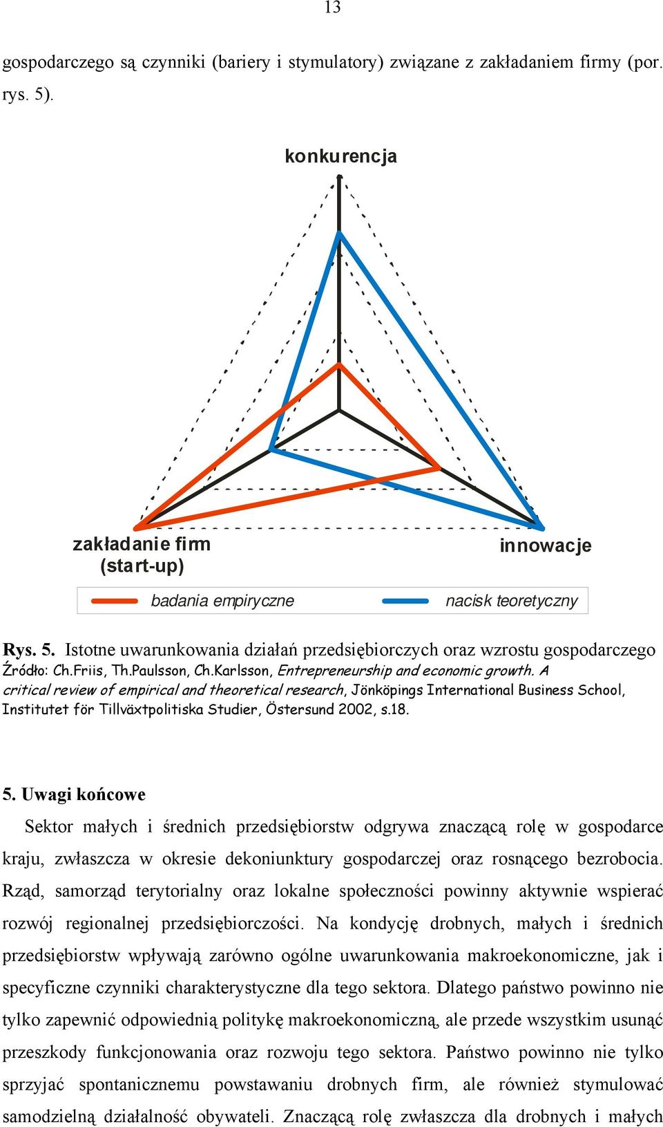 A critical review of empirical and theoretical research, Jönköpings International Business School, Institutet för Tillväxtpolitiska Studier, Östersund 2002, s.18. 5.