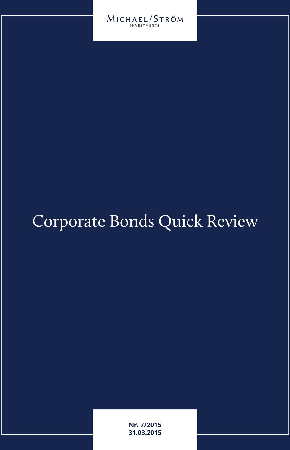 2015 Corporate Bonds