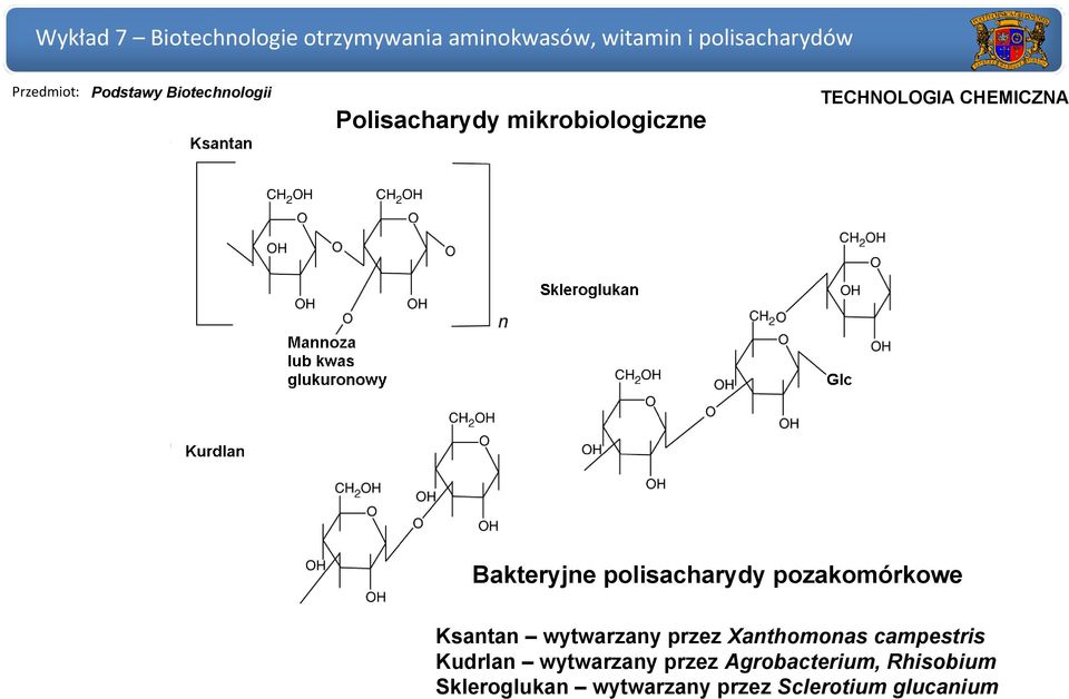 Xanthomonas campestris Kudrlan wytwarzany przez