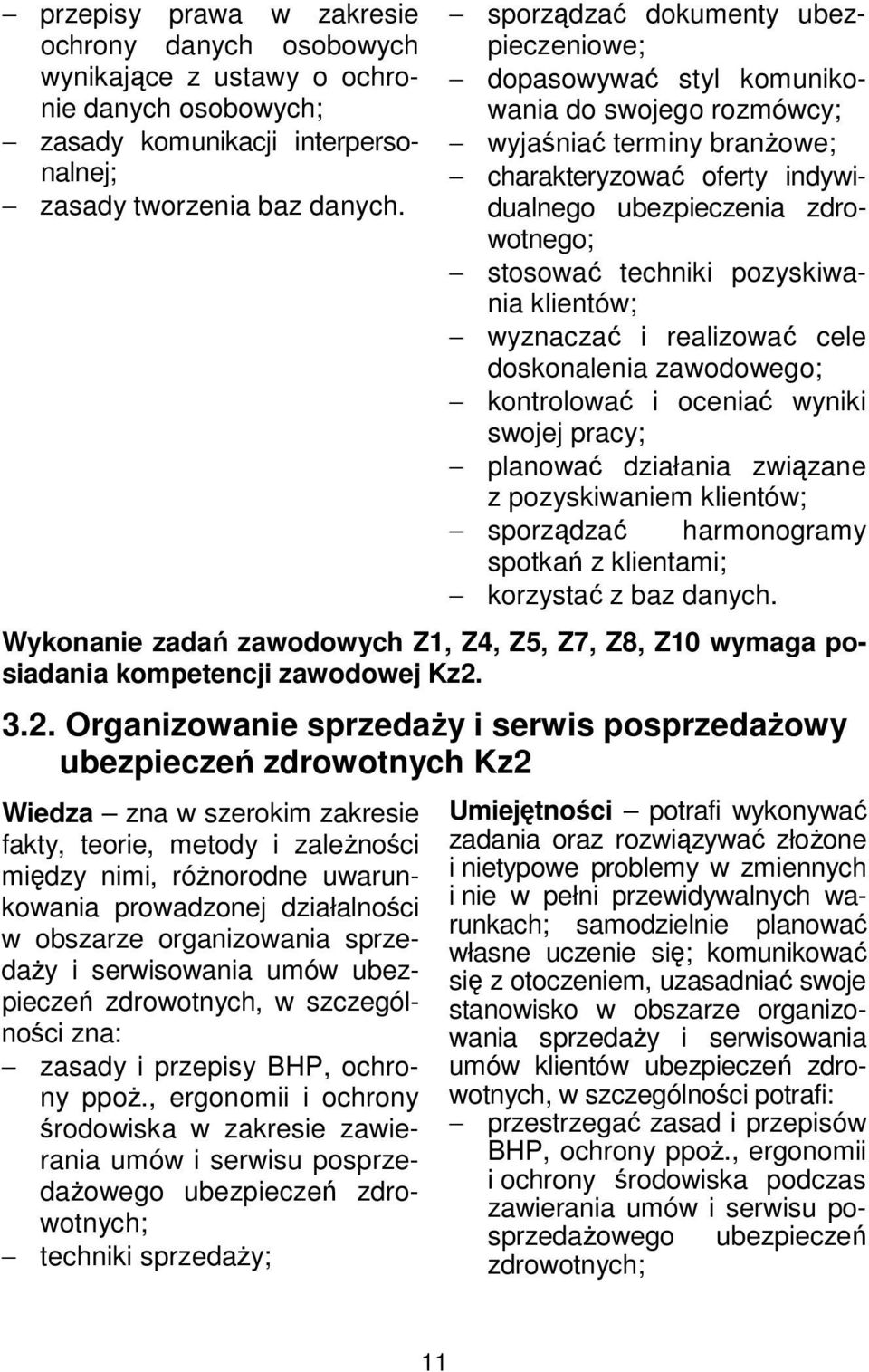 techniki pozyskiwania klientów; wyznaczać i realizować cele doskonalenia zawodowego; kontrolować i oceniać wyniki swojej pracy; planować działania związane z pozyskiwaniem klientów; sporządzać