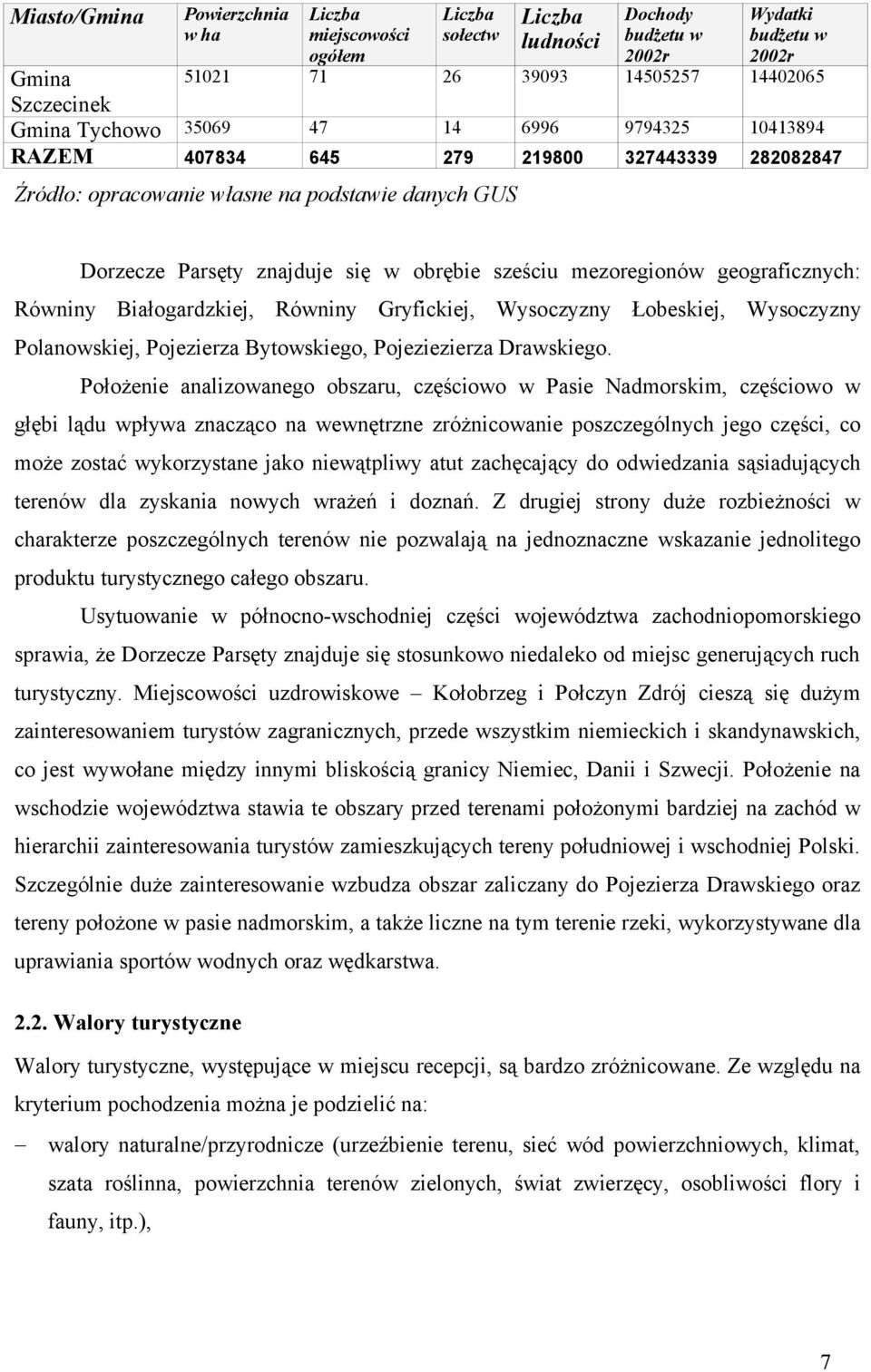 Białogardzkiej, Równiny Gryfickiej, Wysoczyzny Łobeskiej, Wysoczyzny Polanowskiej, Pojezierza Bytowskiego, Pojeziezierza Drawskiego.