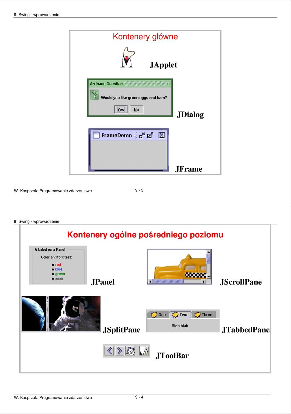 ogólne pośredniego poziomu JPanel JScrollPane