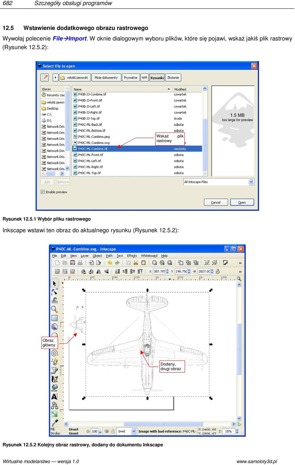 2): Wskaż rastrowy plik Rysunek 12.5.