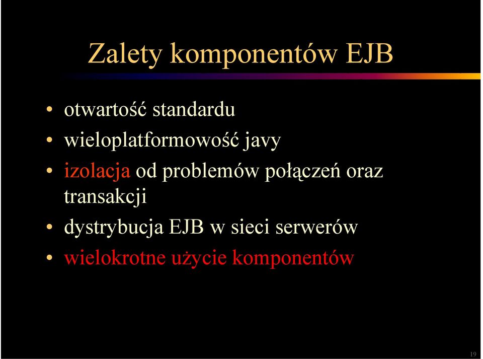 problemów połączeń oraz transakcji