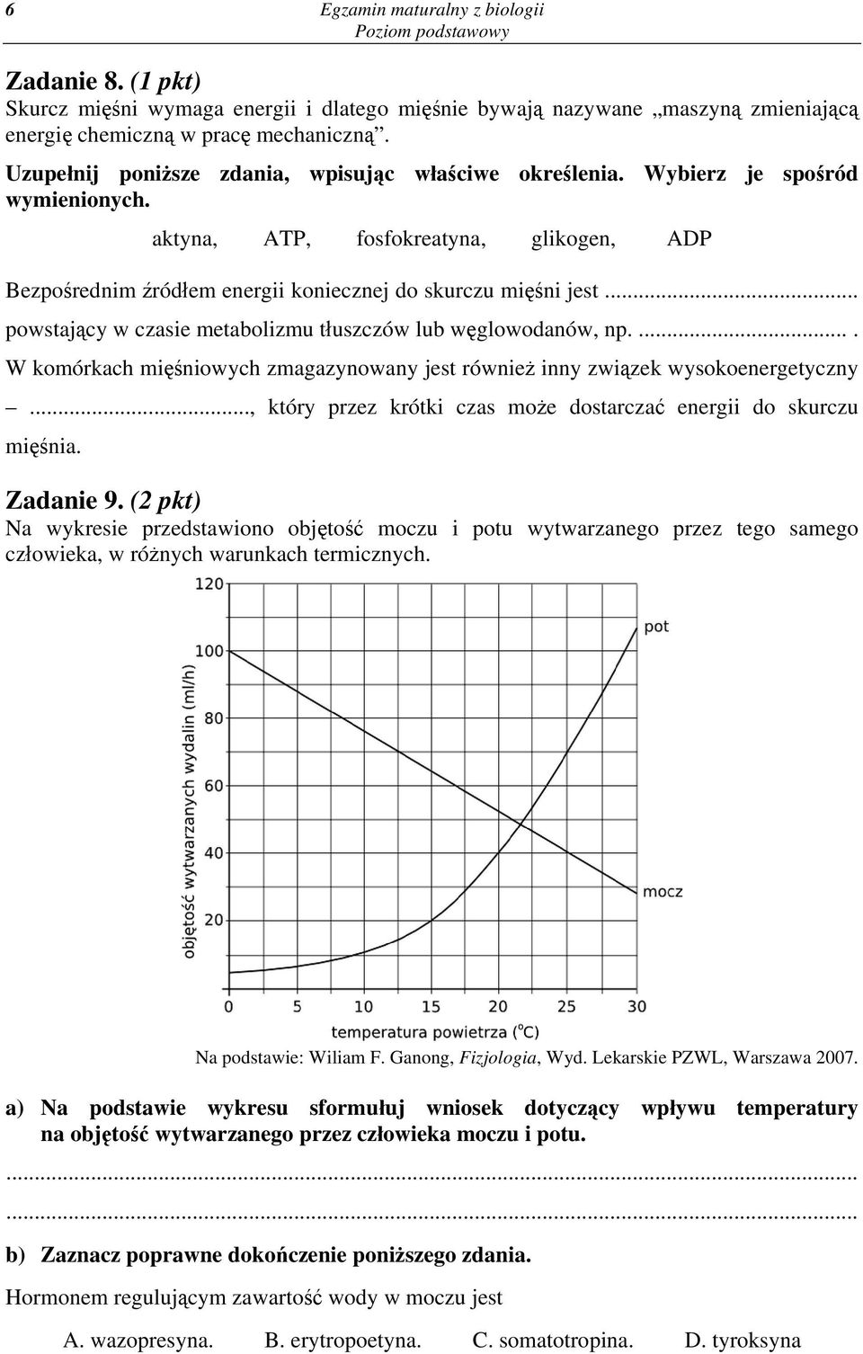 .. powstający w czasie metabolizmu tłuszczów lub węglowodanów, np..... W komórkach mięśniowych zmagazynowany jest również inny związek wysokoenergetyczny.