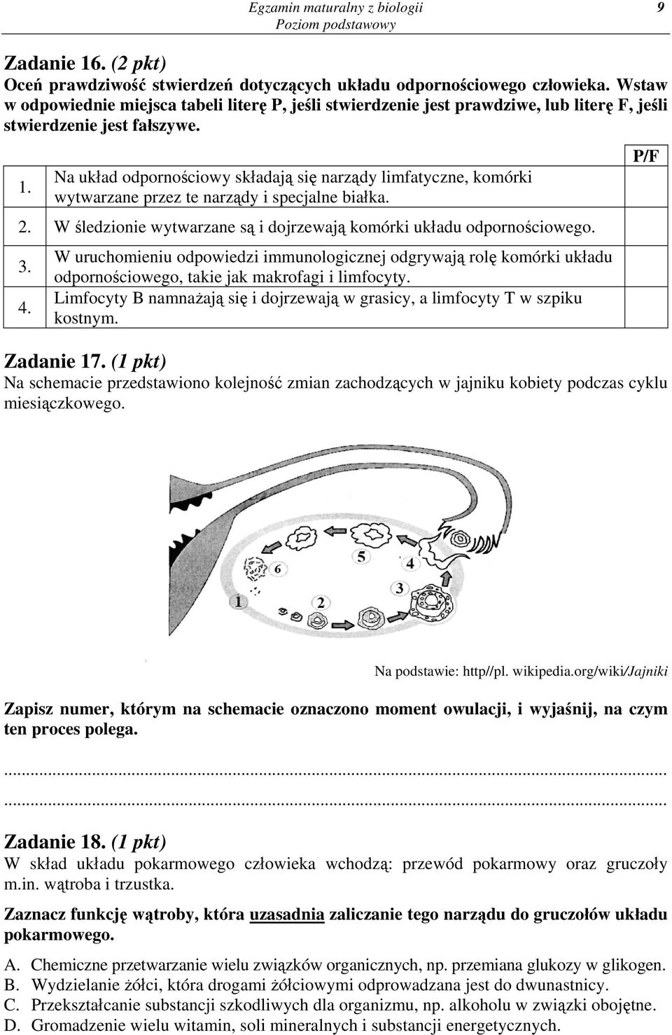 Na układ odpornościowy składają się narządy limfatyczne, komórki wytwarzane przez te narządy i specjalne białka. 2. W śledzionie wytwarzane są i dojrzewają komórki układu odpornościowego. 3. 4.