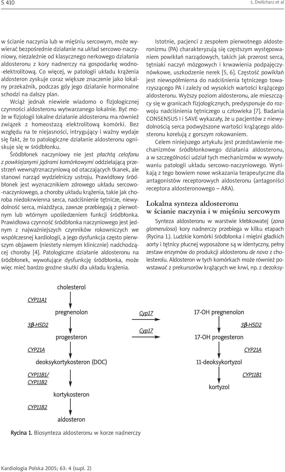 nadnerczy na gospodarkê wodno- -elektrolitow¹.