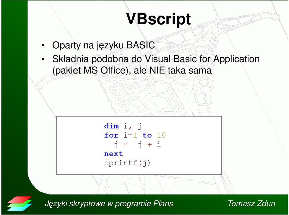 Visual Basic for Application