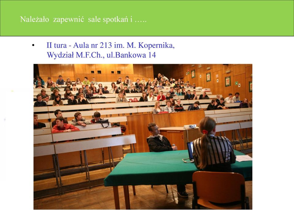 . II tura - Aula nr 213 im.