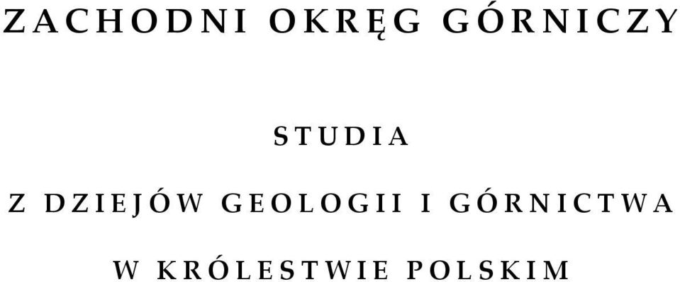 DZIEJÓW GEOLOGII I