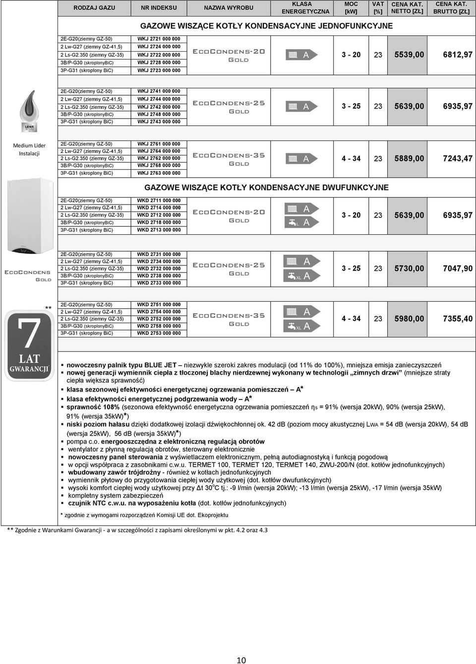 350 (ziemny GZ-35) WKJ 2722 000 000 3B/P-G30 (skroplonybic) WKJ 2728 000 000 EcoCondens-20 Gold 3-20 5539,00 6812,97 3P-G31 (skroplony BiC) WKJ 27 000 000 2E-G20(ziemny GZ-50) WKJ 2741 000 000 2