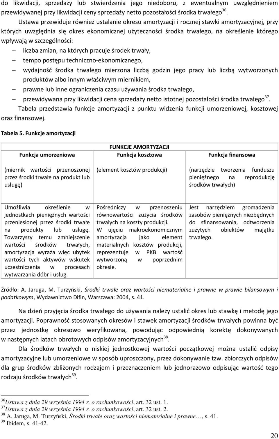 szczególności: liczba zmian, na których pracuje środek trwały, tempo postępu techniczno-ekonomicznego, wydajność środka trwałego mierzona liczbą godzin jego pracy lub liczbą wytworzonych produktów