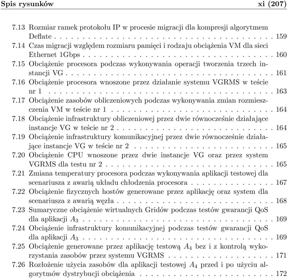 15 Obciążenie procesora podczas wykonywania operacji tworzenia trzech instancji VG..................................... 161 7.