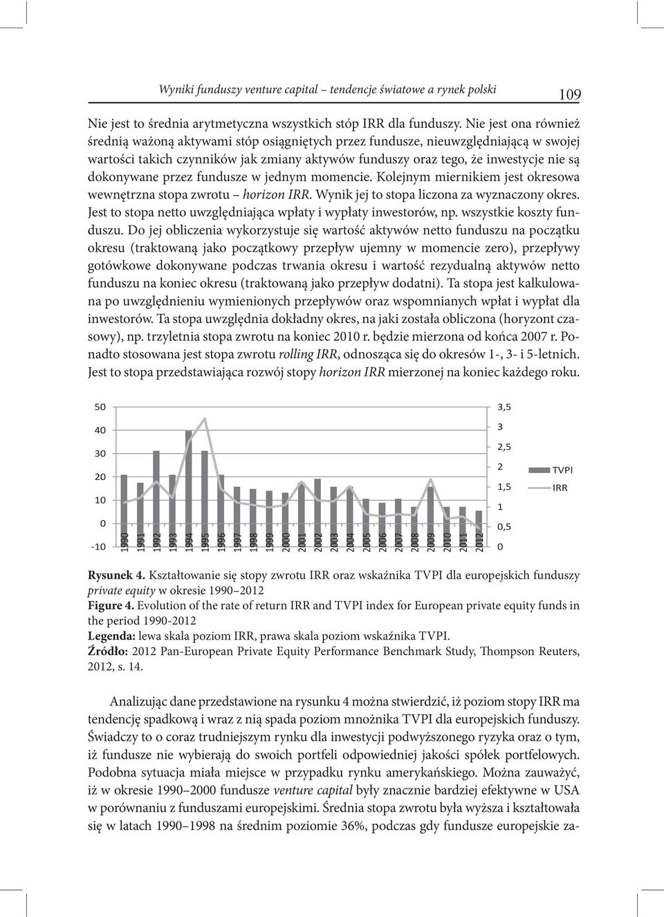 dokonywane przez fundusze w jednym momencie. Kolejnym miernikiem jest okresowa wewnętrzna stopa zwrotu horizon IRR. Wynik jej to stopa liczona za wyznaczony okres.