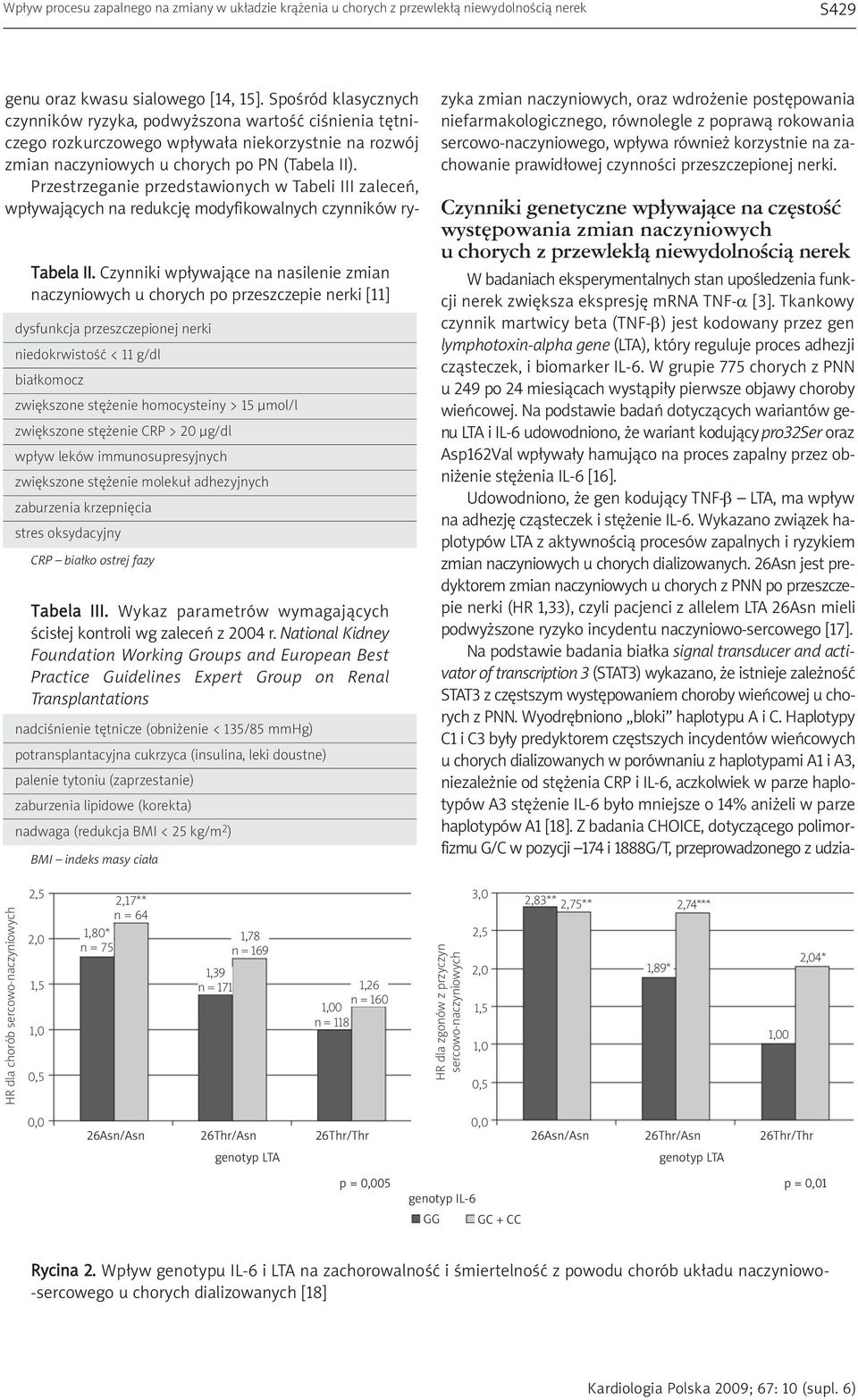 Tkankowy czynnik martwicy beta (TNF-β) jest kodowany przez gen lymphotoxin-alpha gene (LTA), który reguluje proces adhezji cząsteczek, i biomarker IL-6.