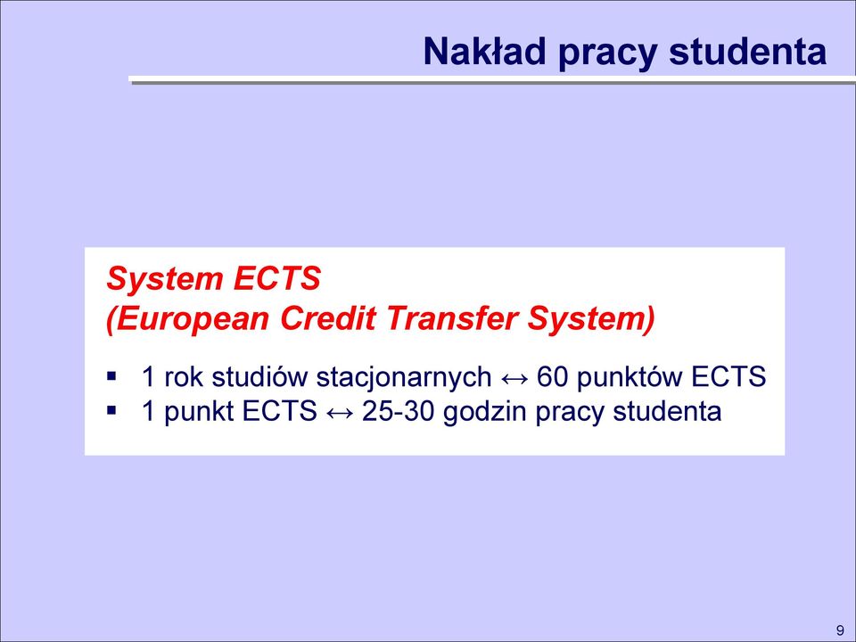 rok studiów stacjonarnych 60 punktów