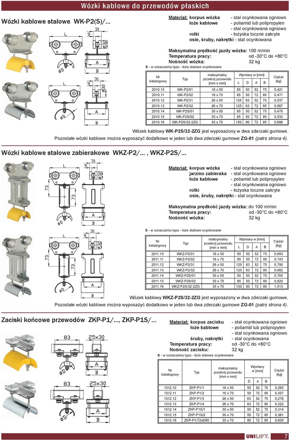 12 WK-P2/31 26 x 50 125 63 52 75 0,537 2010.13 WK-P2/32 26 x 70 125 63 72 95 0,567 2010.14 WK-P2S/01 30 x 50 85 50 52 75 0,475 2010.15 WK-P2S/02 30 x 70 85 50 72 95 0,533 2010.