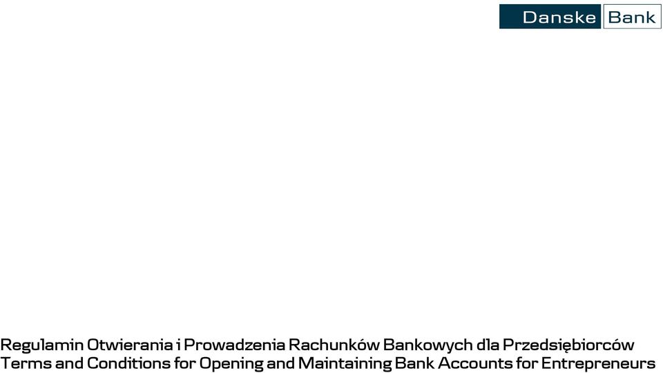 Przedsiębiorców Terms and Conditions