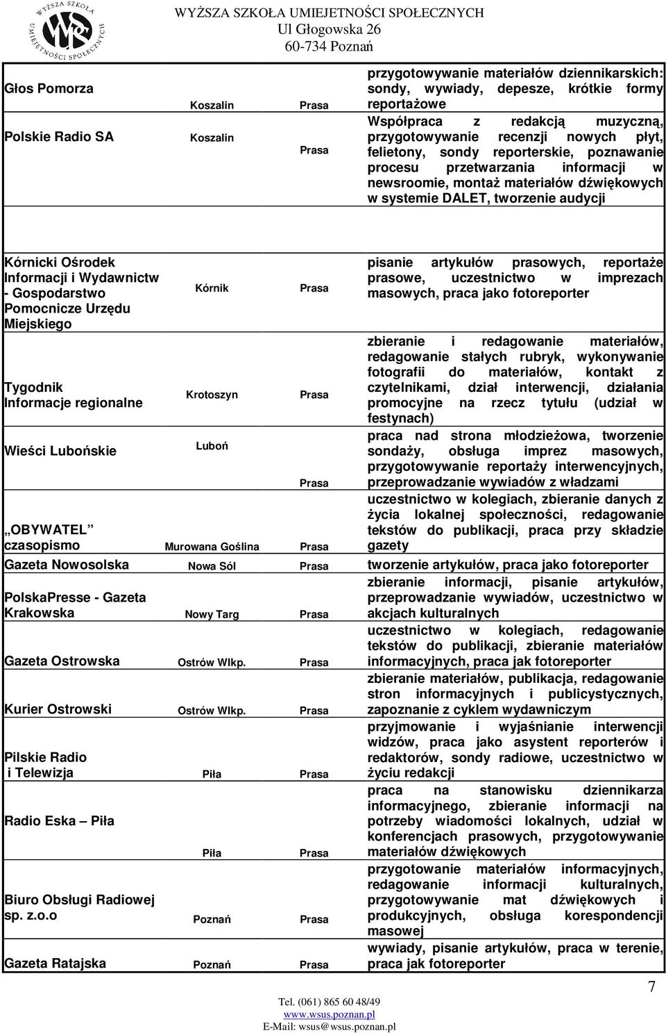 Informacji i Wydawnictw - Gospodarstwo Pomocnicze Urzędu Miejskiego Tygodnik Informacje regionalne Wieści Lubońskie Kórnik Krotoszyn Luboń OBYWATEL czasopismo Murowana Goślina pisanie artykułów