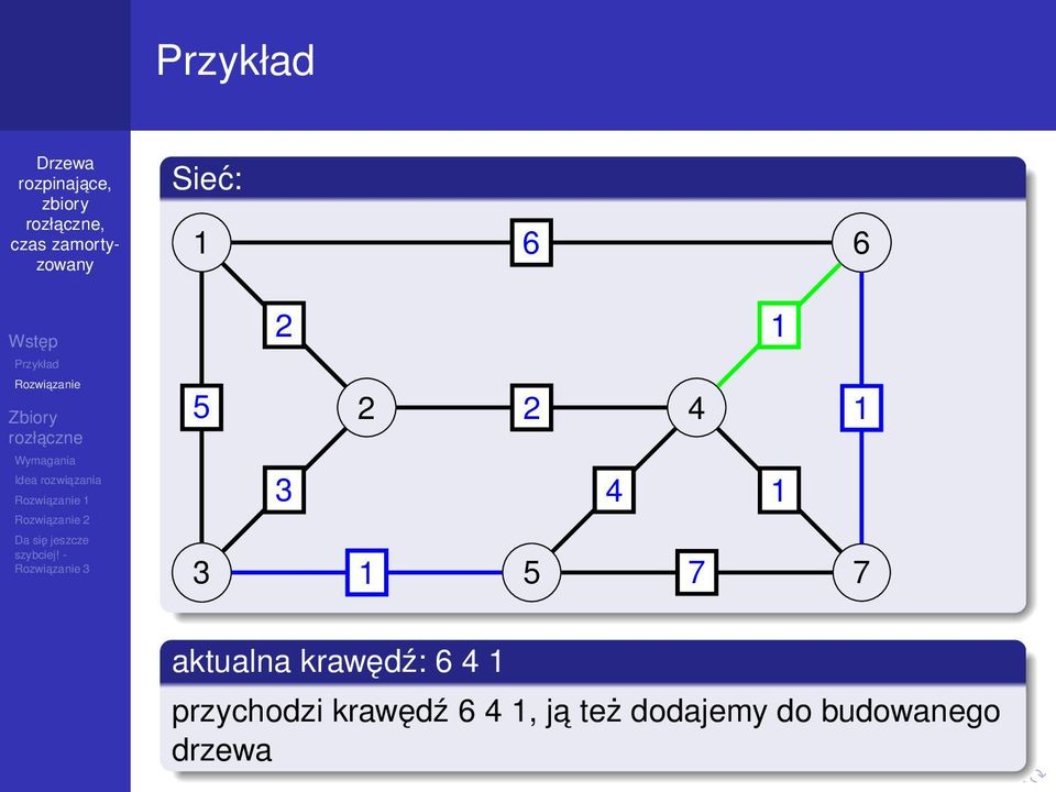 6 4 1 przychodzi krawędź 6 4 1, j