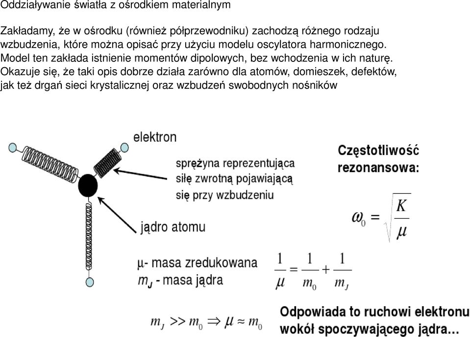 Model ten zakłada istnienie momentów dipolowych, bez wchodzenia w ich naturę.